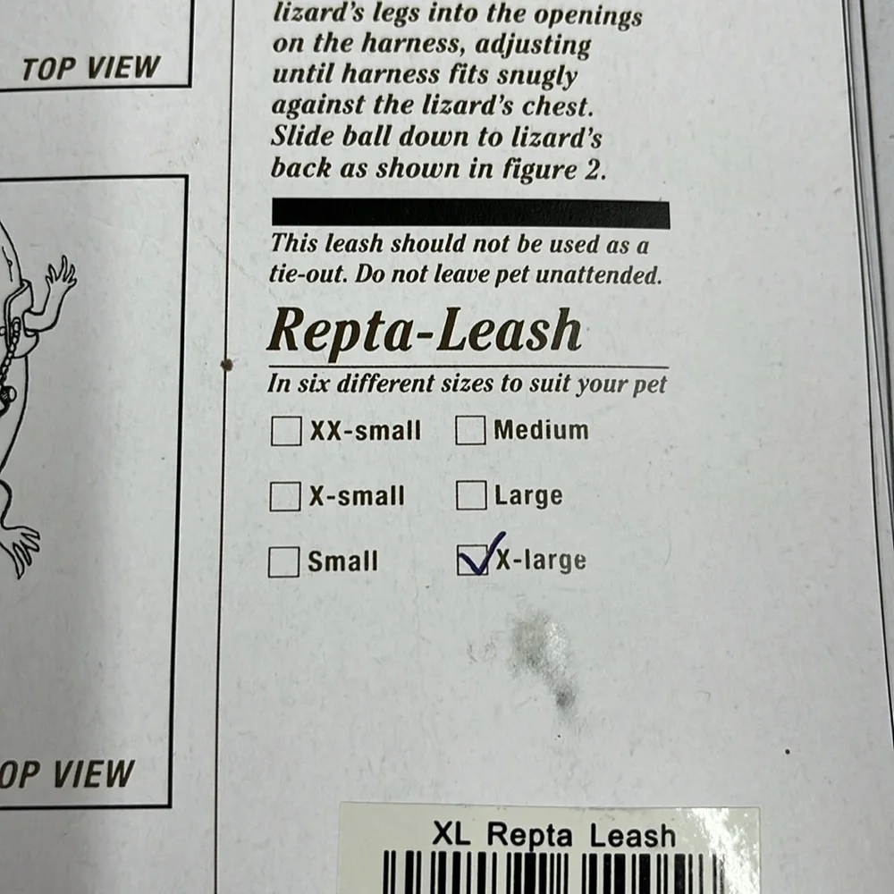 New Fluker’s 6 Foot Adjustable Repta-Leash XL